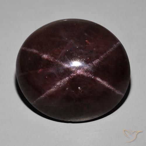 72.4 ct Oval Star Garnet, 26.2 x 24.5 mm From India, Photo A