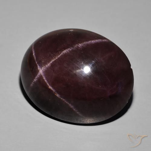 66.96 ct Red Star Garnet Stone, Natural Star Garnet in Oval Cabochon Shape for Sale