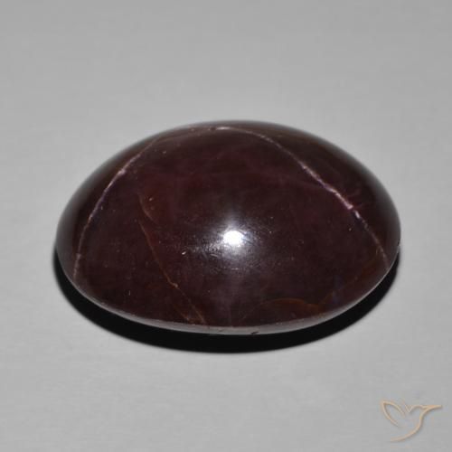 Star Garnet Gemstone in 25.6 x 20.4 mm Size for Sale, Star Garnet Stone in Dark Red Color