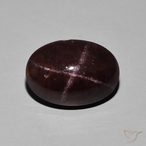 11.27 ct Oval Star Garnet, 15.1 x 10.6 mm From India, Photo A
