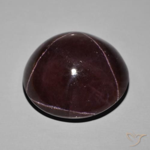Star Garnet Gemstone in 25 mm Size for Sale, Star Garnet Stone in Dark Red Color