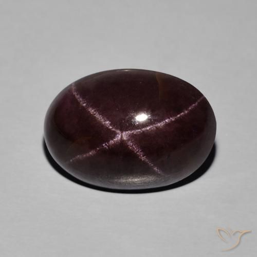 Grenat étoilé ovale de 13,88 ct, 16 x 11,3 mm d'Inde, Photo A