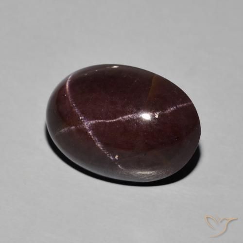 13.88 ct Red Star Garnet Stone, Natural Star Garnet in Oval Cabochon Shape for Sale