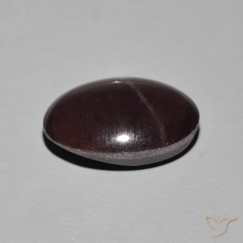 Star Garnet Gemstone in 16.3 x 11.4 mm Size for Sale, Star Garnet Stone in Dark Red Color