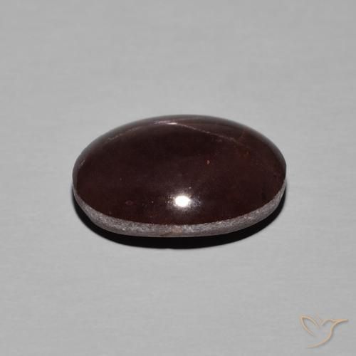 Star Garnet Gemstone in 14 x 10 mm (calibrated) Size for Sale, Star Garnet Stone in Dark Red Color