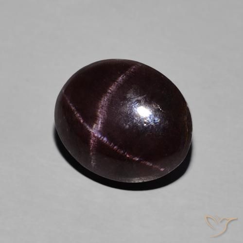 5.73 ct Red Star Garnet Stone, Natural Star Garnet in Oval Cabochon Shape for Sale