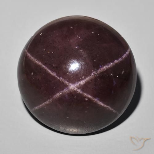 Grenat étoilé rond de 57,94 ct, 23,4 mm d'Inde, Photo A