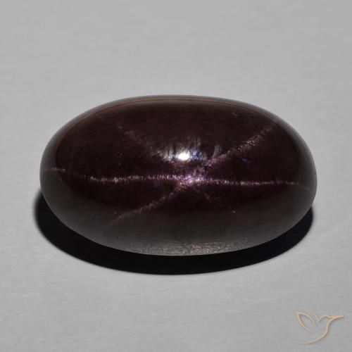 28.69 ct Oval Star Garnet, 20 x 11.7 mm From India, Photo A