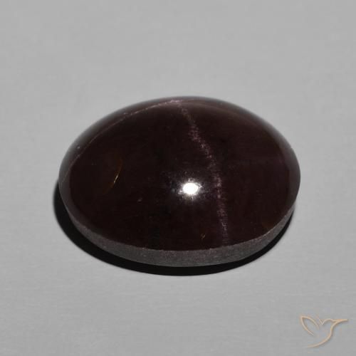 Star Garnet Gemstone in 13.8 x 11.4 mm Size for Sale, Star Garnet Stone in Dark Red Color