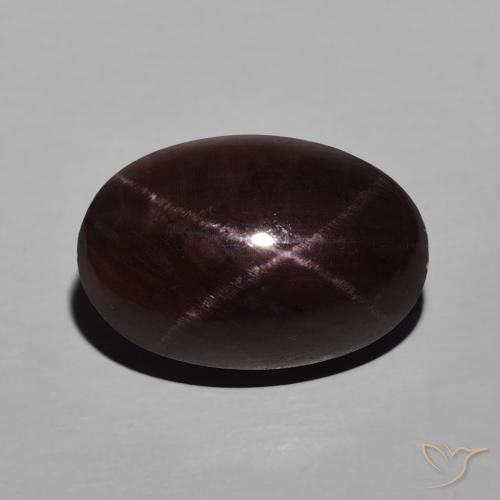 10.62 ct Oval Star Garnet, 15.3 x 10.4 mm From India, Photo A