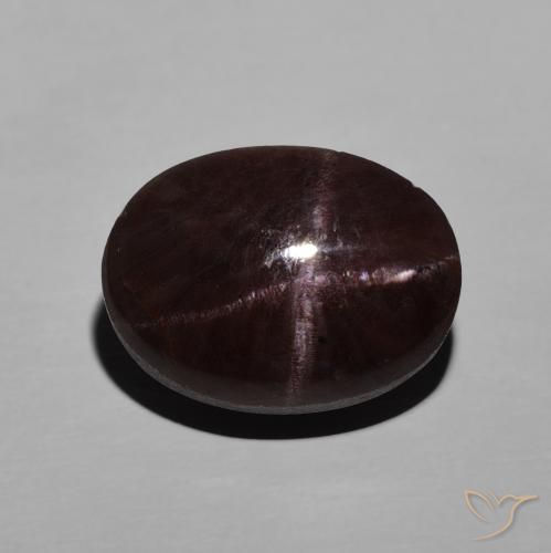 9.06 ct Oval Star Garnet, 13.4 x 9.9 mm From India, Photo A