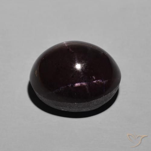 Star Garnet Gemstone in 12.4 x 10.6 mm Size for Sale, Star Garnet Stone in Dark Red Color