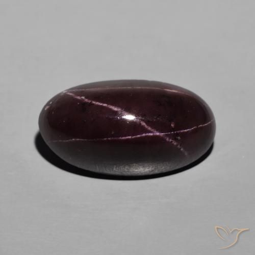 13.2 ct Oval Star Garnet, 17.4 x 9.5 mm From India, Photo A