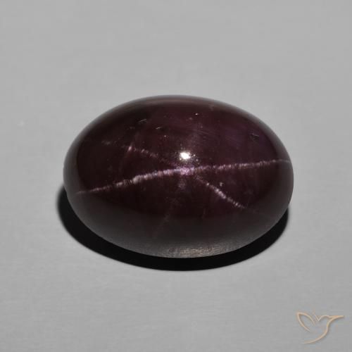 21.79 ct Oval Star Garnet, 17 x 12.2 mm From India, Photo A