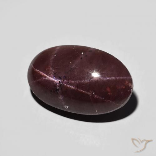 7.43 ct Red Star Garnet Stone, Natural Star Garnet in Oval Cabochon Shape for Sale