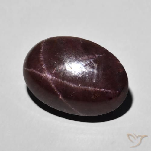 15.62 ct Red Star Garnet Stone, Natural Star Garnet in Oval Cabochon Shape for Sale