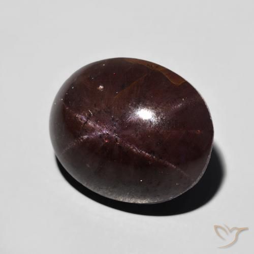12.82 ct Red Star Garnet Stone, Natural Star Garnet in Oval Cabochon Shape for Sale