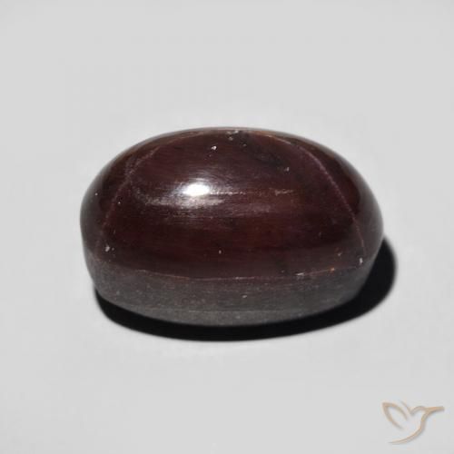 Star Garnet Gemstone in 12.9 x 8.2 mm Size for Sale, Star Garnet Stone in Dark Red Color