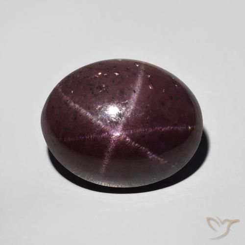 Grenat étoilé ovale de 9,2 ct, 13,7 x 11 mm d'Inde, Photo A