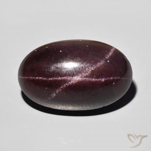 15.32 ct Oval Star Garnet, 17.2 x 10.6 mm From India, Photo A