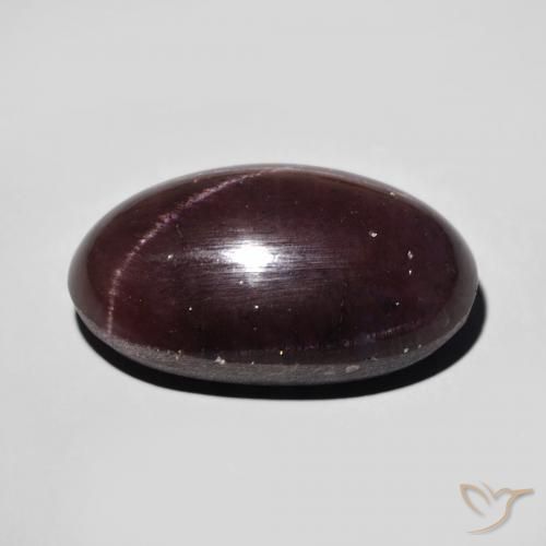 Star Garnet Gemstone in 17.2 x 10.6 mm Size for Sale, Star Garnet Stone in Dark Red Color