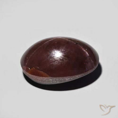 Star Garnet Gemstone in 14 x 10 mm (calibrated) Size for Sale, Star Garnet Stone in Dark Red Color