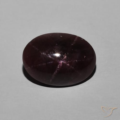 6.07 ct Oval Star Garnet, 12.8 x 9.3 mm From India, Photo A