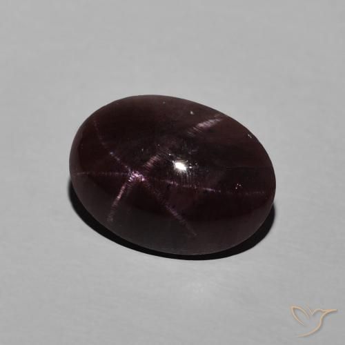 6.07 ct Red Star Garnet Stone, Natural Star Garnet in Oval Cabochon Shape for Sale