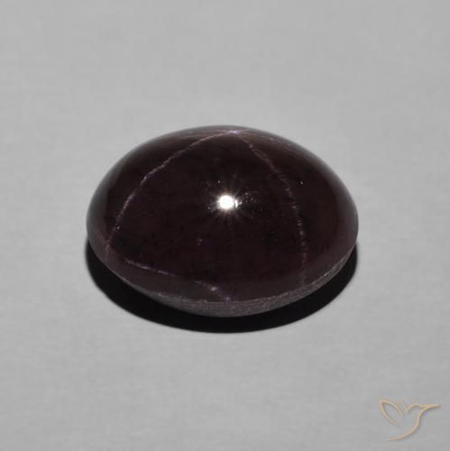 Star Garnet Gemstone in 11.5 x 9.5 mm Size for Sale, Star Garnet Stone in Mahogany Red Color