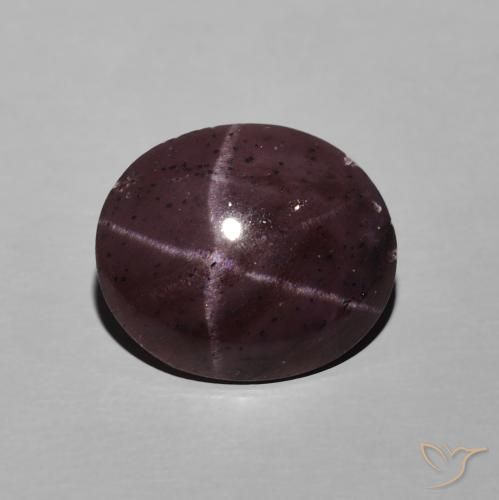 6.74 ct Oval Star Garnet, 12.9 x 11 mm From India, Photo A