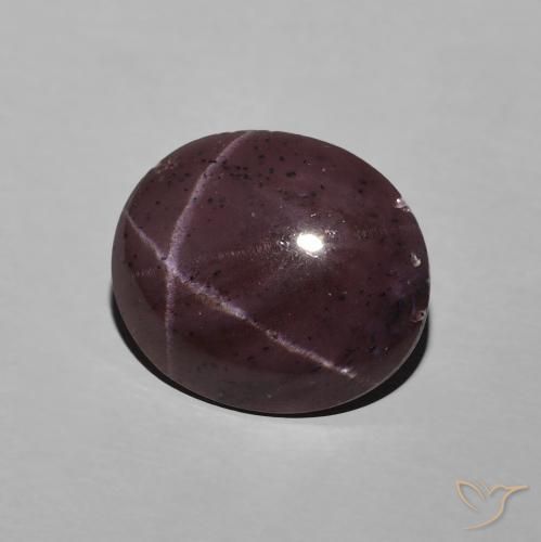 6.74 ct Red Star Garnet Stone, Natural Star Garnet in Oval Cabochon Shape for Sale