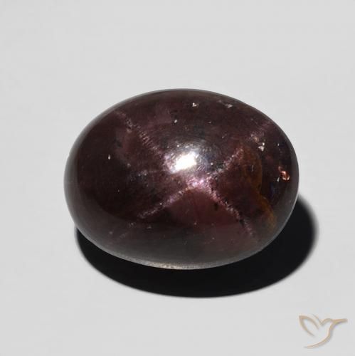 9.89 ct Oval Star Garnet, 12.4 x 9.4 mm From India, Photo A