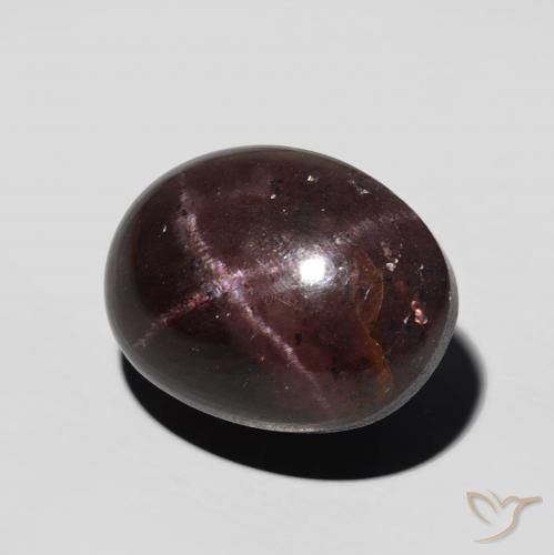 9.89 ct Red Star Garnet Stone, Natural Star Garnet in Oval Cabochon Shape for Sale