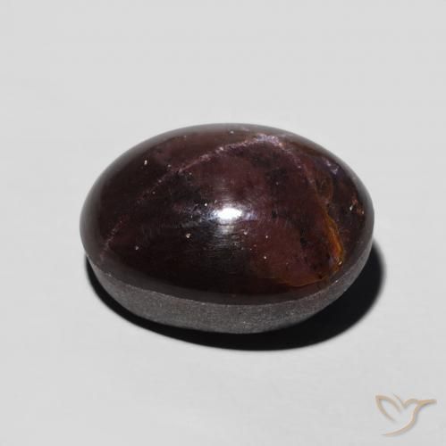 Star Garnet Gemstone in 12.4 x 9.4 mm Size for Sale, Star Garnet Stone in Mahogany Red Color