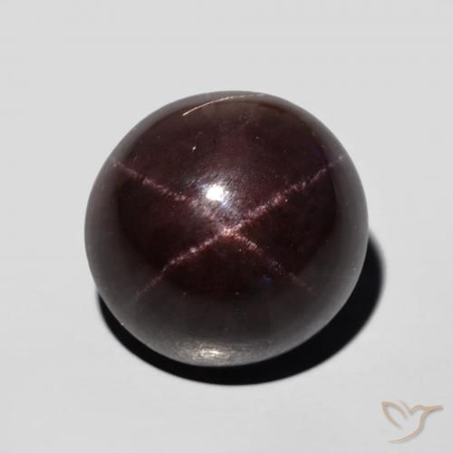15.14 ct Oval Star Garnet, 12.8 x 12.5 mm From India, Photo A