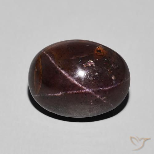 7.28ct Natural Dark Red Star Garnet, Oval, Opaque