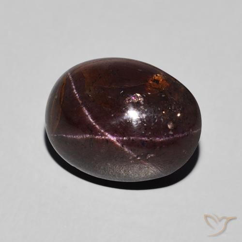 7.28 ct Red Star Garnet Stone, Natural Star Garnet in Oval Cabochon Shape for Sale