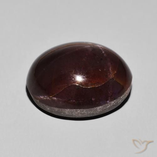 Star Garnet Gemstone in 16.6 x 13.9 mm Size for Sale, Star Garnet Stone in Mahogany Red Color