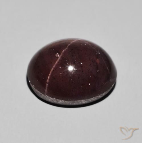Star Garnet Gemstone in 13.4 x 11.5 mm Size for Sale, Star Garnet Stone in Mahogany Red Color