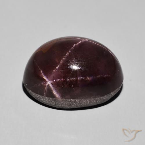 Star Garnet Gemstone in 17.2 x 12.7 mm Size for Sale, Star Garnet Stone in Dark Red Color