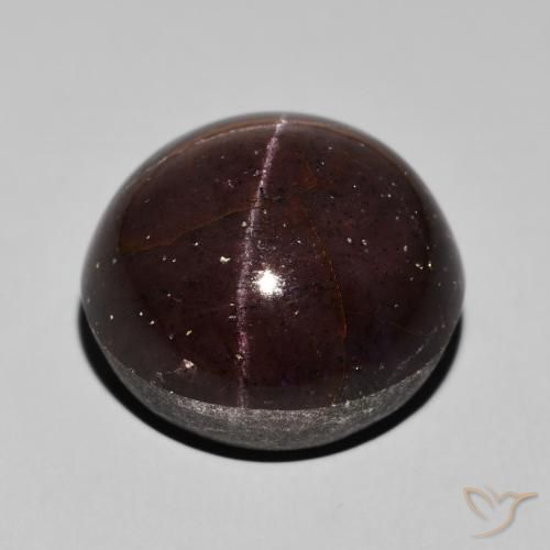 Star Garnet Gemstone in 17 mm (calibrated) Size for Sale, Star Garnet Stone in Mahogany Red Color