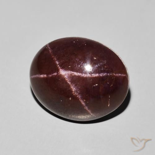 12.41 ct Red Star Garnet Stone, Natural Star Garnet in Oval Cabochon Shape for Sale