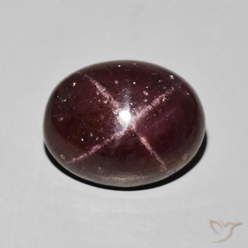 14.88ct Natural Dark Red Star Garnet, Oval, Opaque