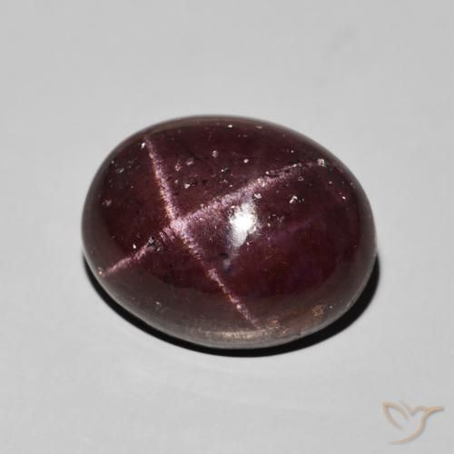 14.88 ct Red Star Garnet Stone, Natural Star Garnet in Oval Cabochon Shape for Sale