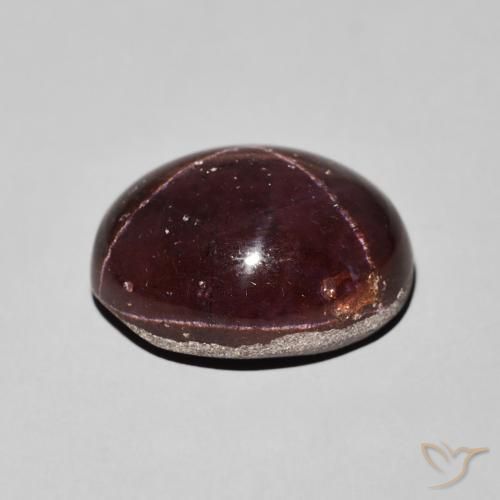Star Garnet Gemstone in 15 x 11.8 mm Size for Sale, Star Garnet Stone in Dark Red Color