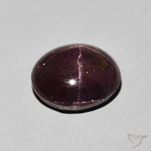 Star Garnet Gemstone in 11.9 x 10.4 mm Size for Sale, Star Garnet Stone in Mahogany Red Color