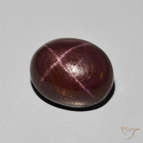 8.34 ct Red Star Garnet Stone, Natural Star Garnet in Oval Cabochon Shape for Sale