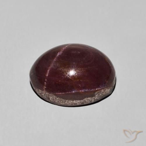 Star Garnet Gemstone in 12 x 9.5 mm Size for Sale, Star Garnet Stone in Mahogany Red Color