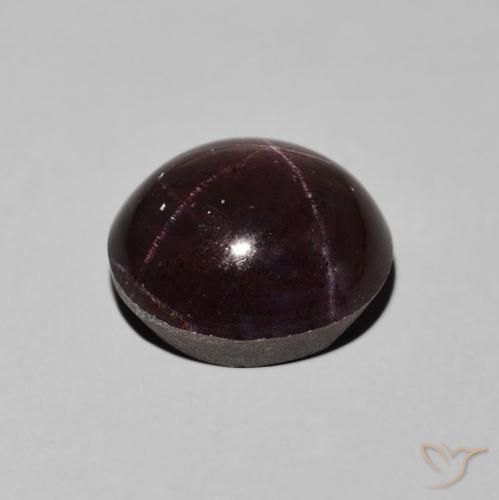 Star Garnet Gemstone in 11.9 x 10.9 mm Size for Sale, Star Garnet Stone in Dark Red Color