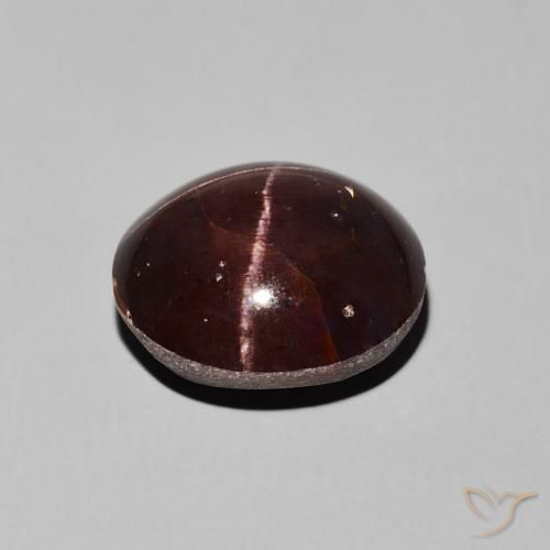 Star Garnet Gemstone in 12.1 x 10.9 mm Size for Sale, Star Garnet Stone in Dark Red Color